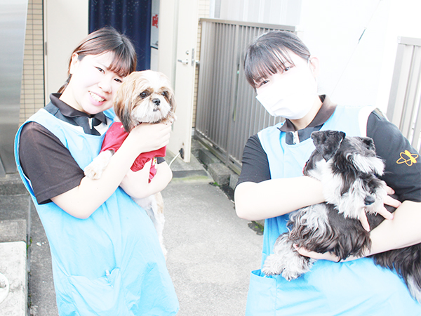 生徒とモデル犬が大好きなドッグラン♪